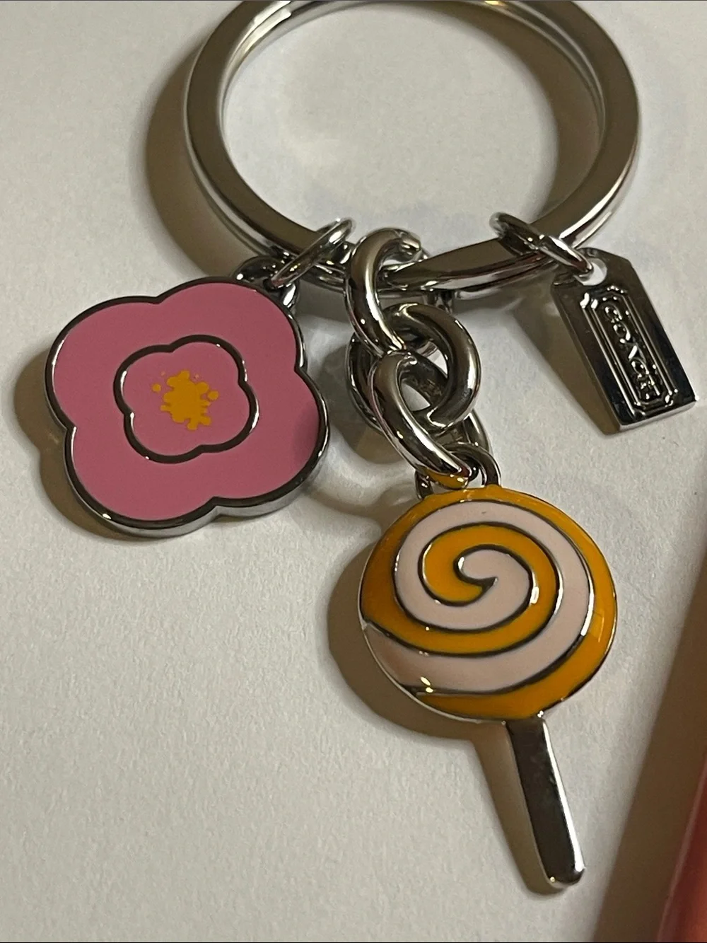 Coach Lollipop Enamel Keychain and Coach Pen